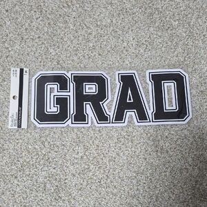Black and White GRAD Banner